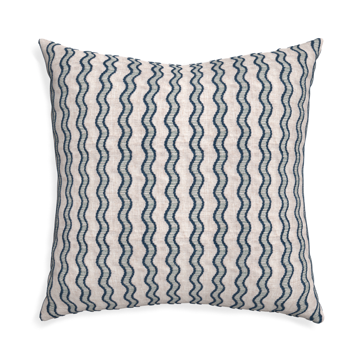 Euro-sham beatrice custom embroidered wavepillow with none on white background