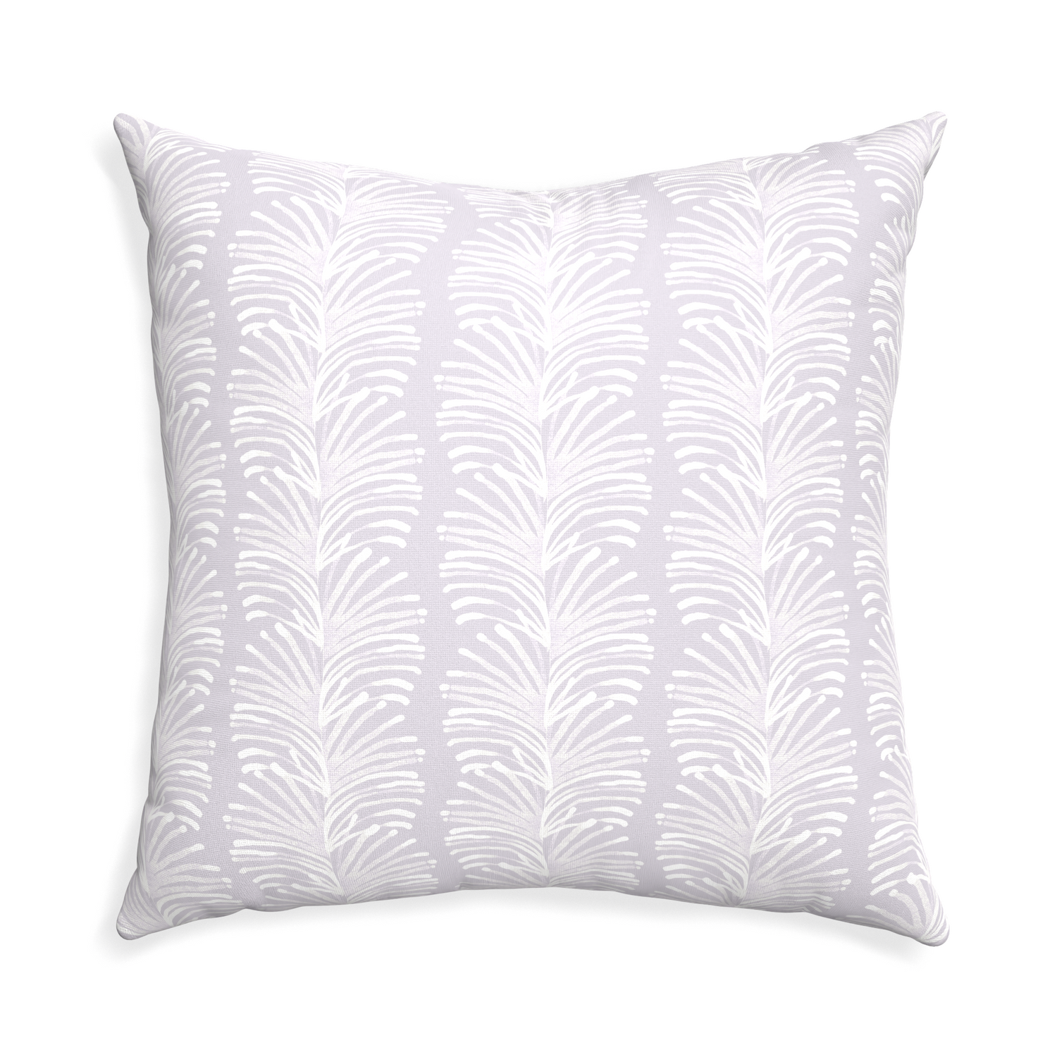 Euro-sham emma lavender custom pillow with none on white background
