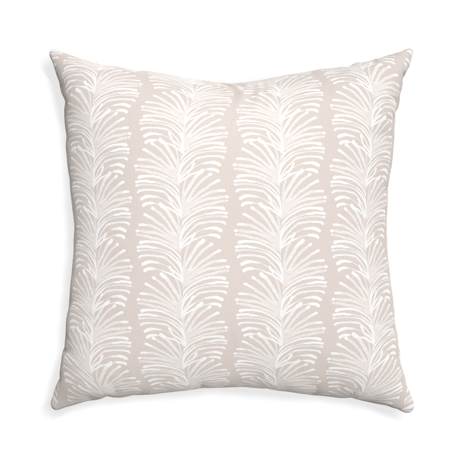 Euro-sham emma sand custom pillow with none on white background