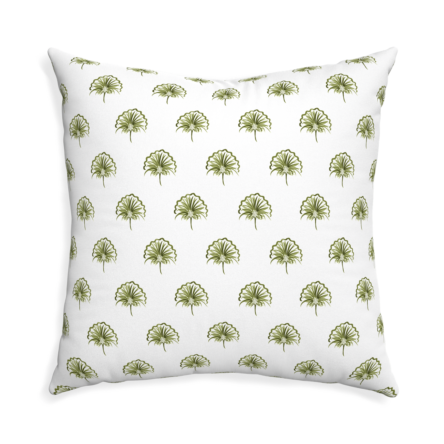 Euro-sham penelope moss custom green floralpillow with none on white background