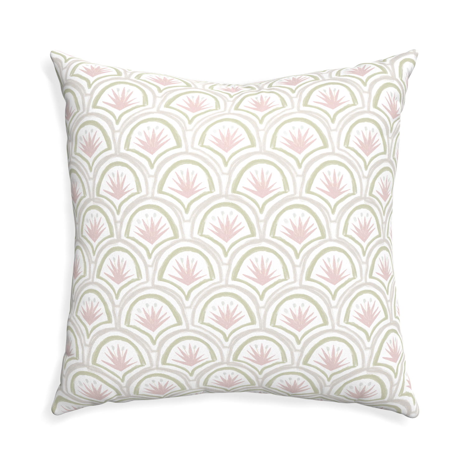 Euro-sham thatcher rose custom pillow with none on white background