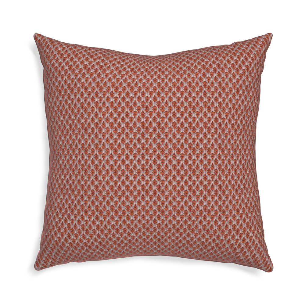 Euro-sham quinn ginger custom pillow with n on white background