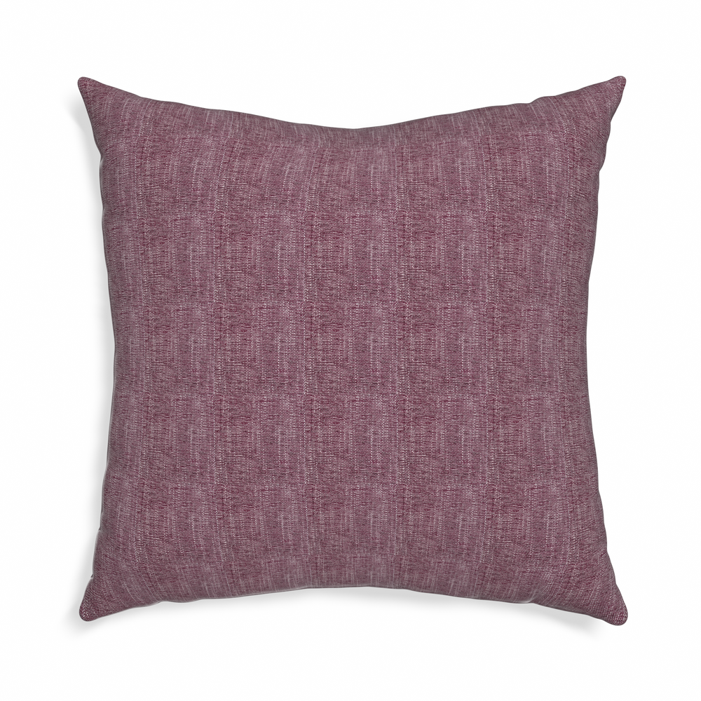 Euro-sham burgundy custom pillow with n on white background