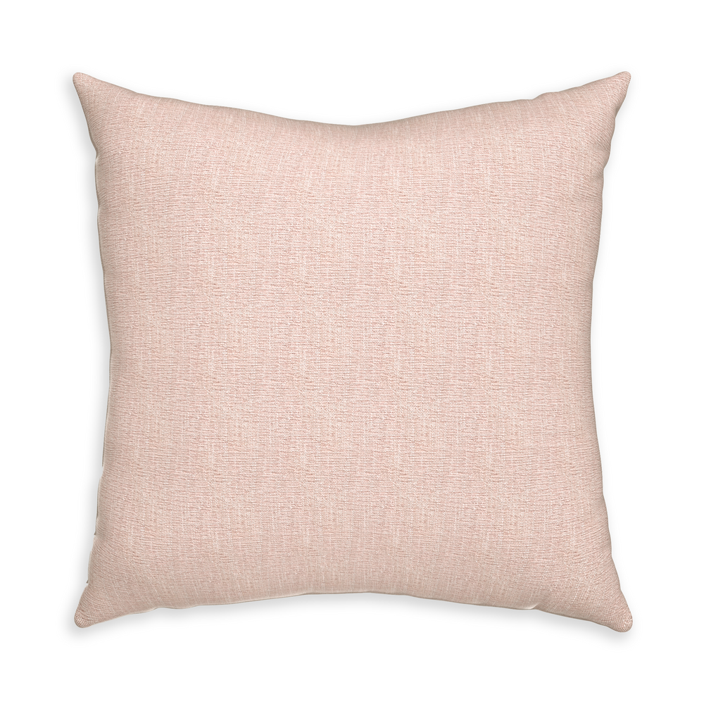 Euro-sham dahlia custom pillow with n on white background
