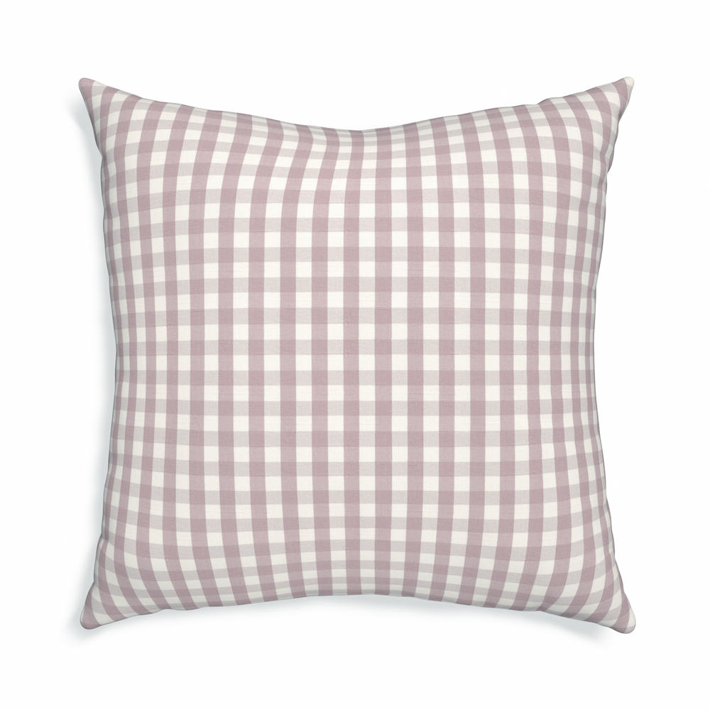 Euro-sham millie orchid custom pillow with n on white background