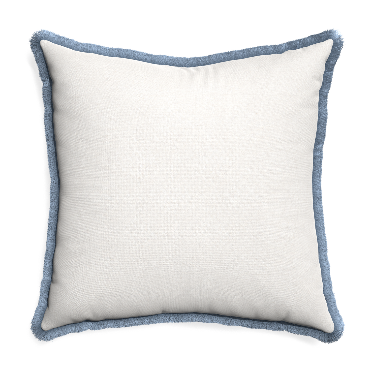 Euro-sham flour custom pillow with sky fringe on white background