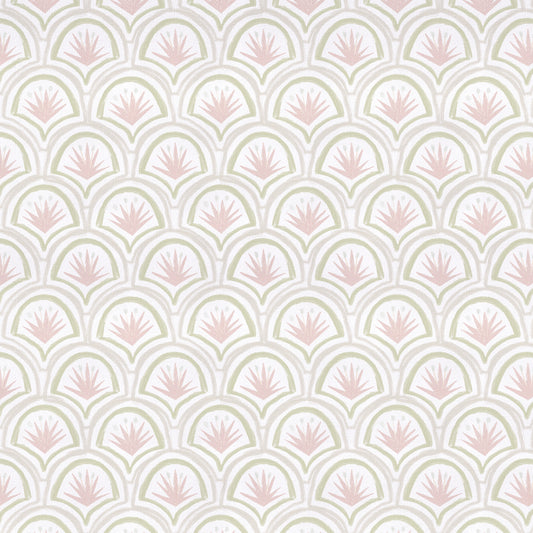 Pink Art Deco Palm Print