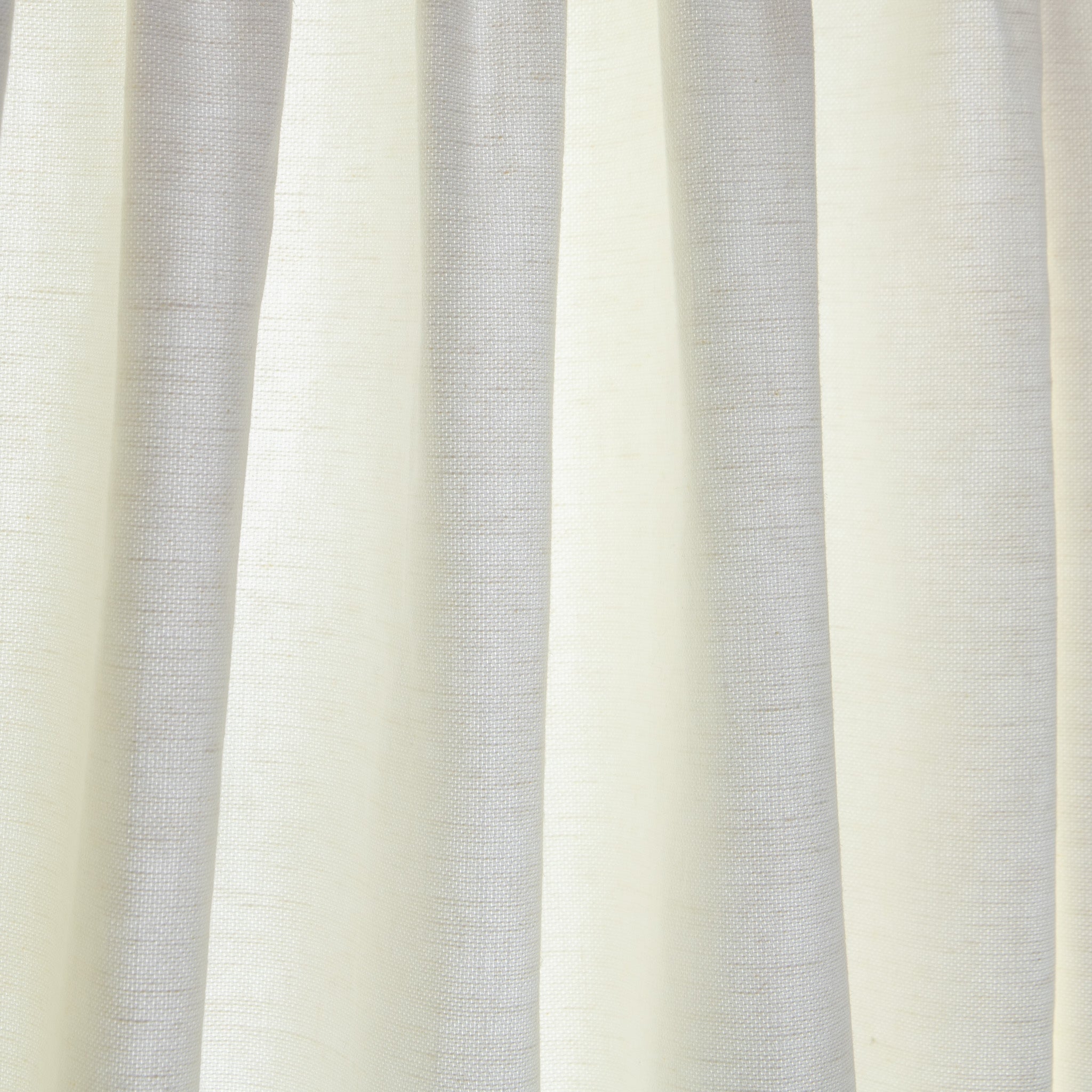 close up of Natural White Linen fabric curtain 