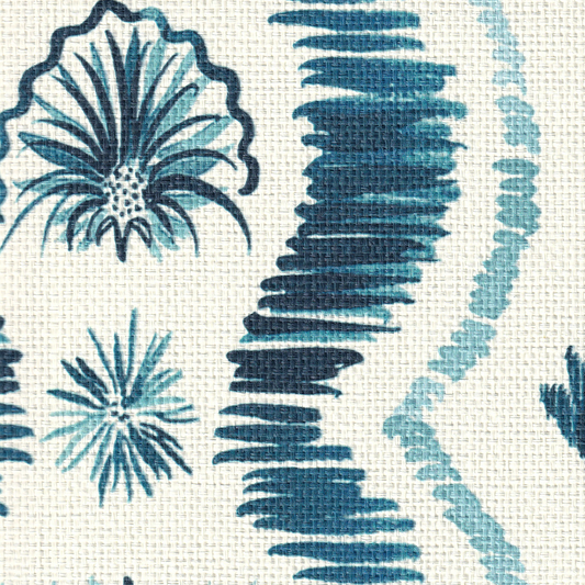 Blue Ikat Pattern Paperweave Wallpaper Swatch