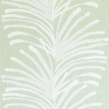 sage green botanical stripe wallpaper close up 