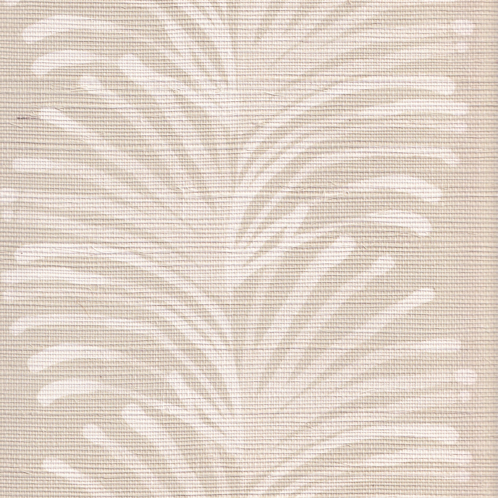 Beige Botanical Stripe Printed Sisal Grasscloth Wallpaper Swatch