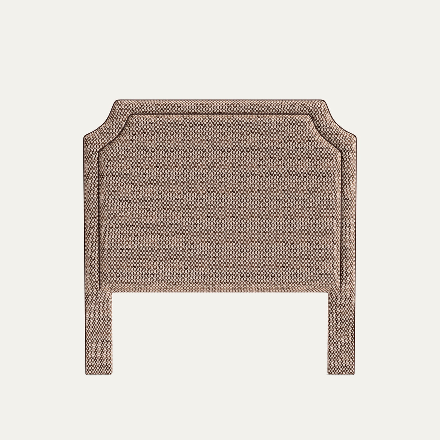 FEATURED: Shown in Queen / 4" Channel / Walnut Velvet Welt