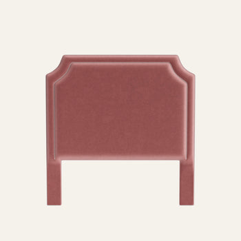 FEATURED: Shown in Queen / 4" Channel / Rose Velvet Welt