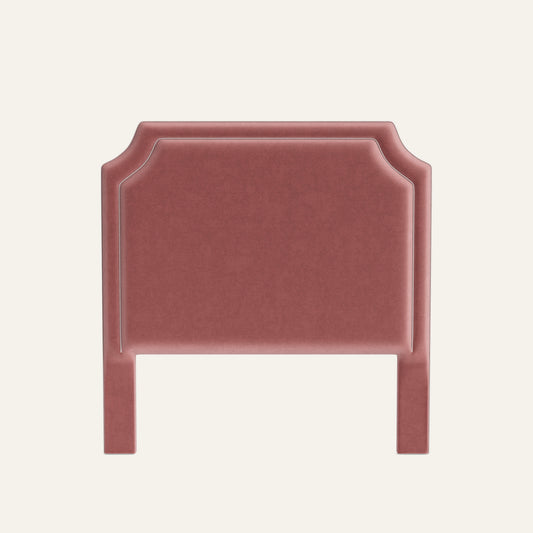 FEATURED: Shown in Queen / 4" Channel / Rose Velvet Welt