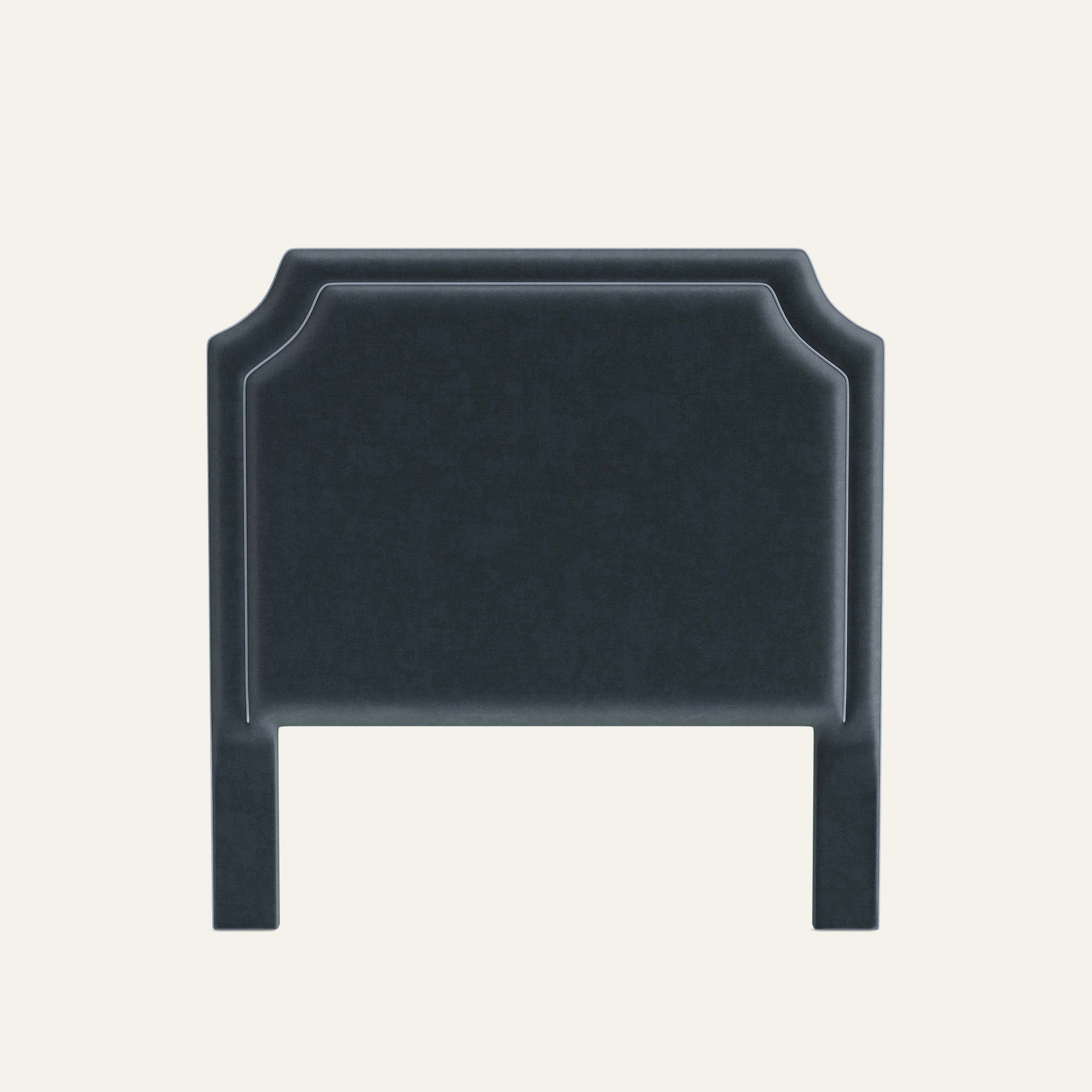 FEATURED: Shown in Queen / 4" Channel / Sky Velvet Welt