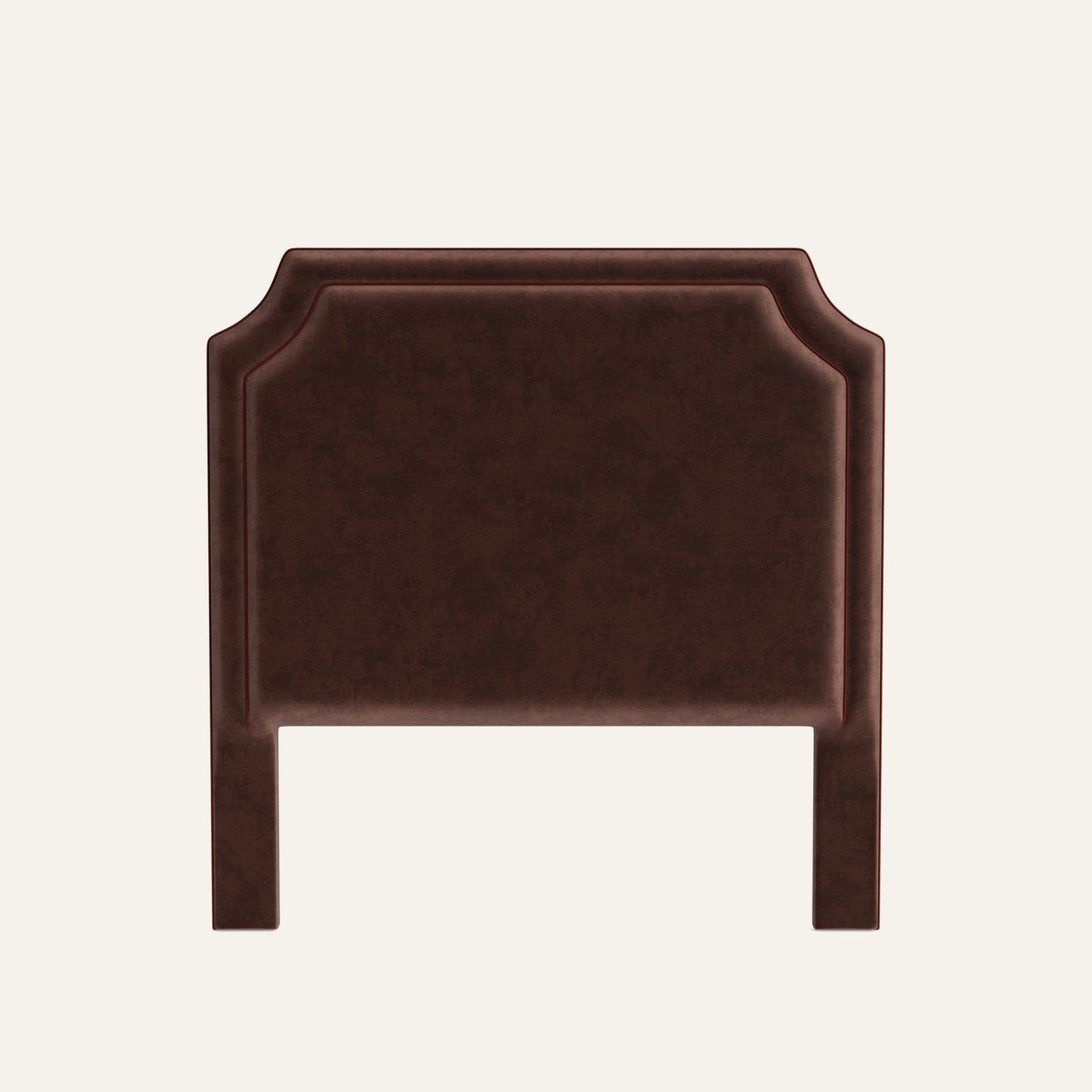 FEATURED: Shown in Queen / 4" Channel / Cinnamon Velvet Welt