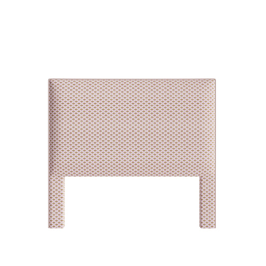 Willow Orchid Delaney Headboard with custom mid-rise silhouette and subtle geometric pattern for stylish bedroom decor.
