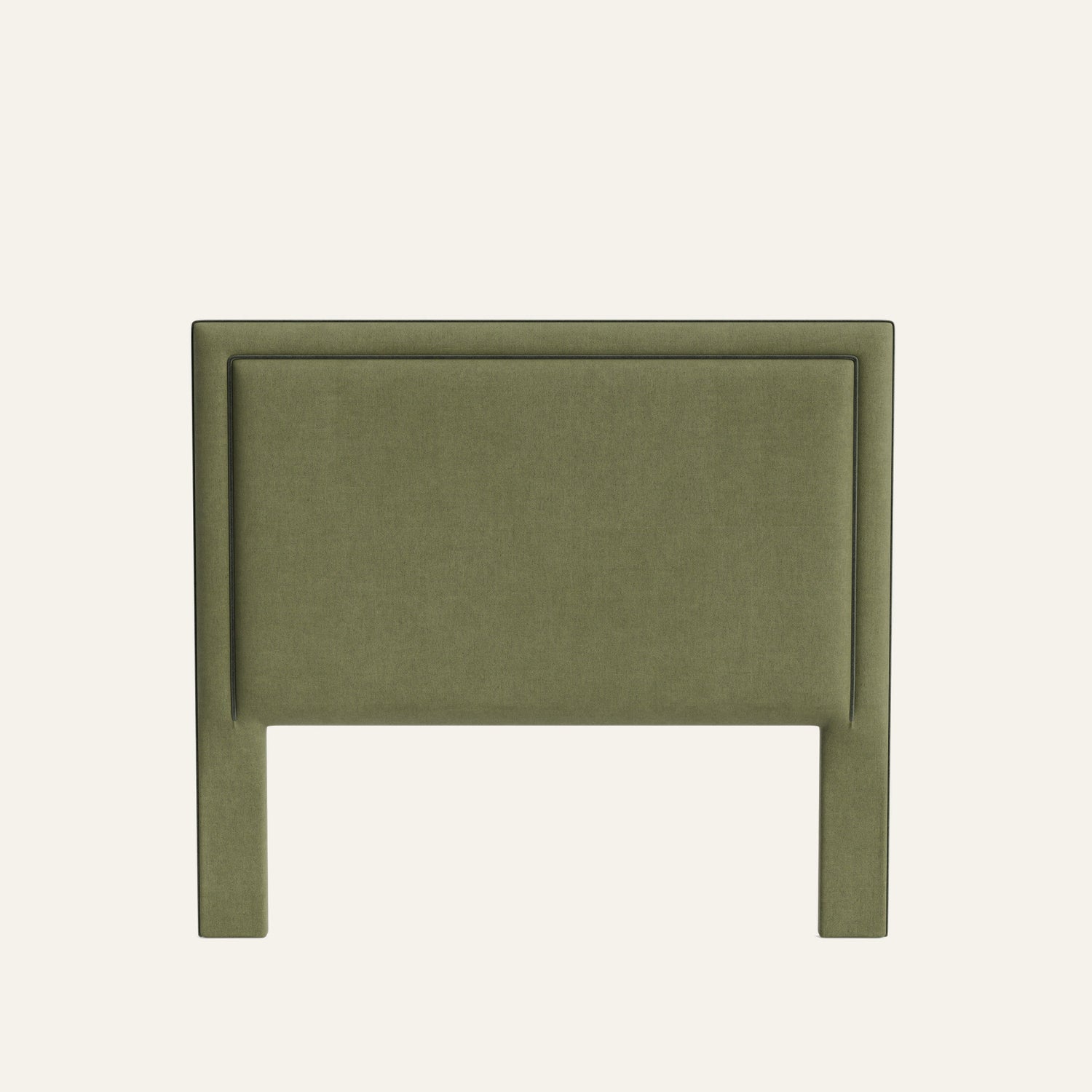 FEATURED: Shown in Queen / 4" Channel / Fern Velvet Welt