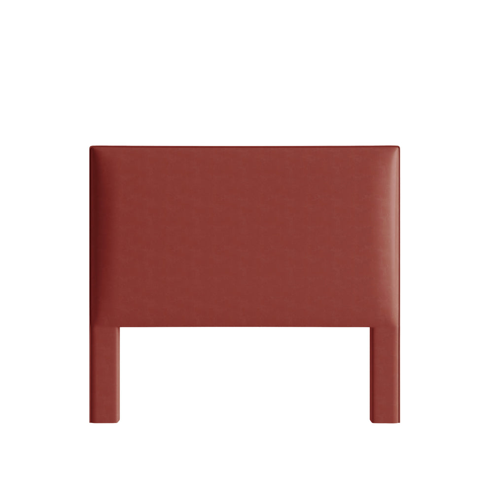 Queen cinnamon velvet custom on white background