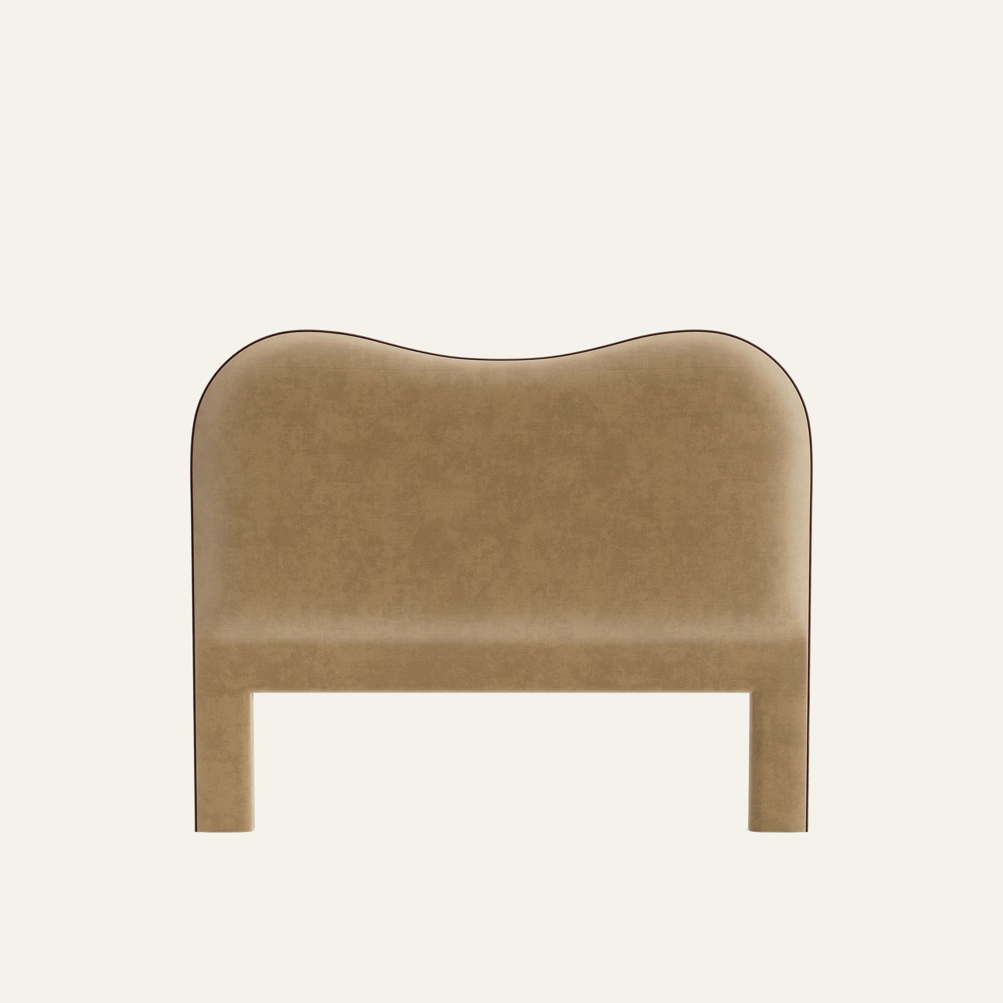 FEATURED: Shown in Queen / Walnut Velvet Welt