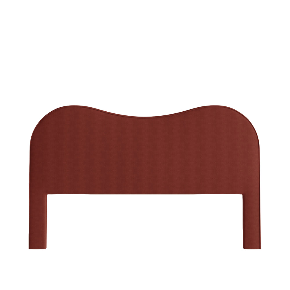 King cinnamon velvet custom on white background