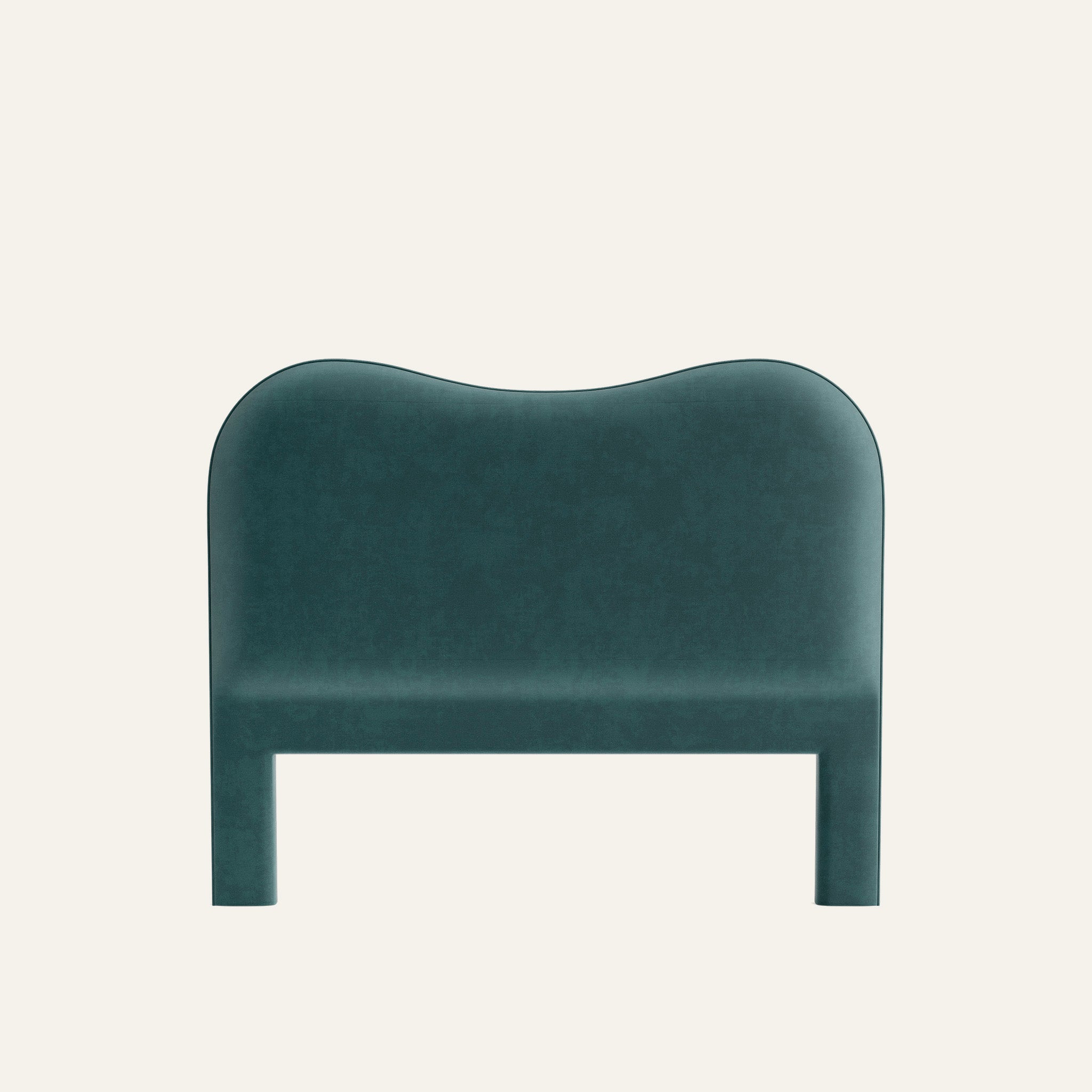 Hudson Headboard in Solid Velvet - Thumbnail 2