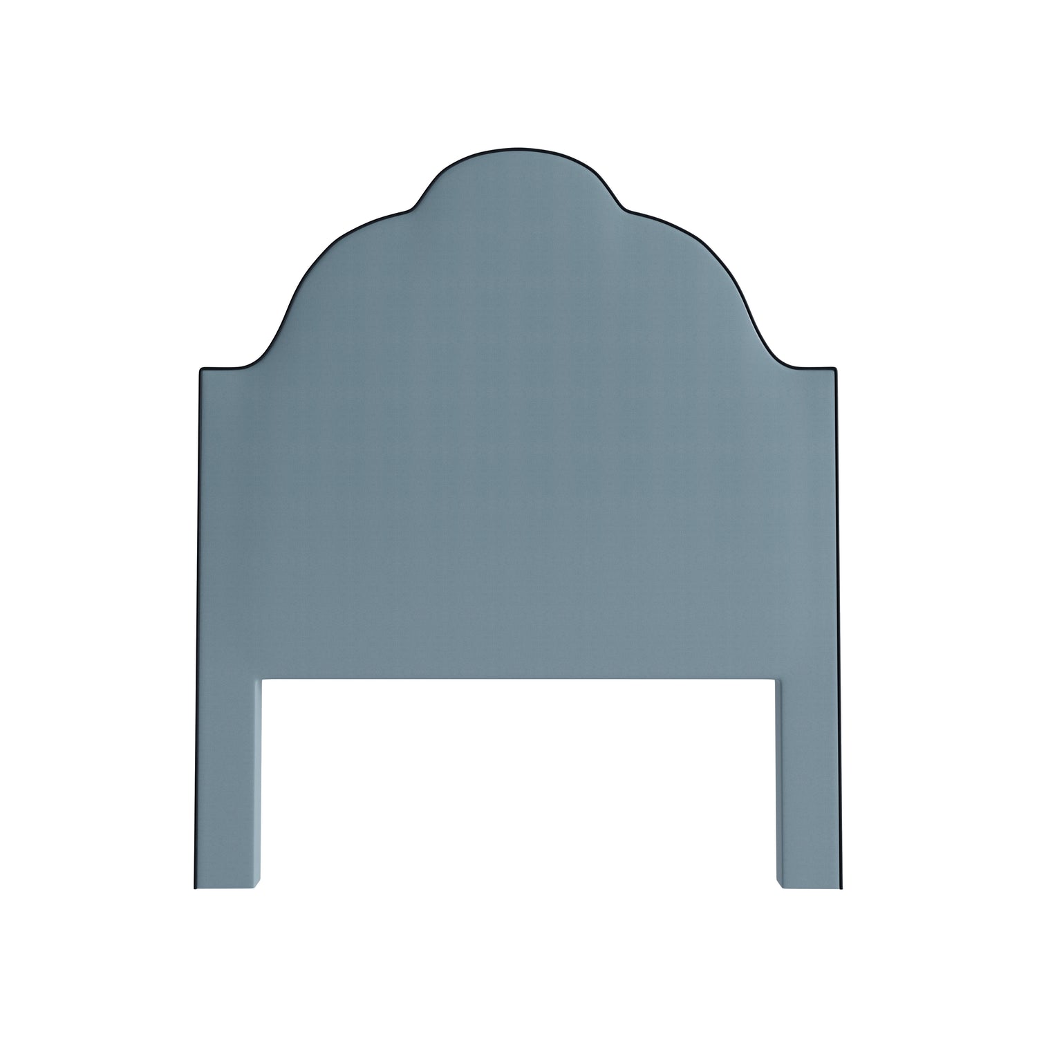 Harbor headboard in Harbor linen fabric with arched silhouette and tailored finish for an elegant bedroom look.