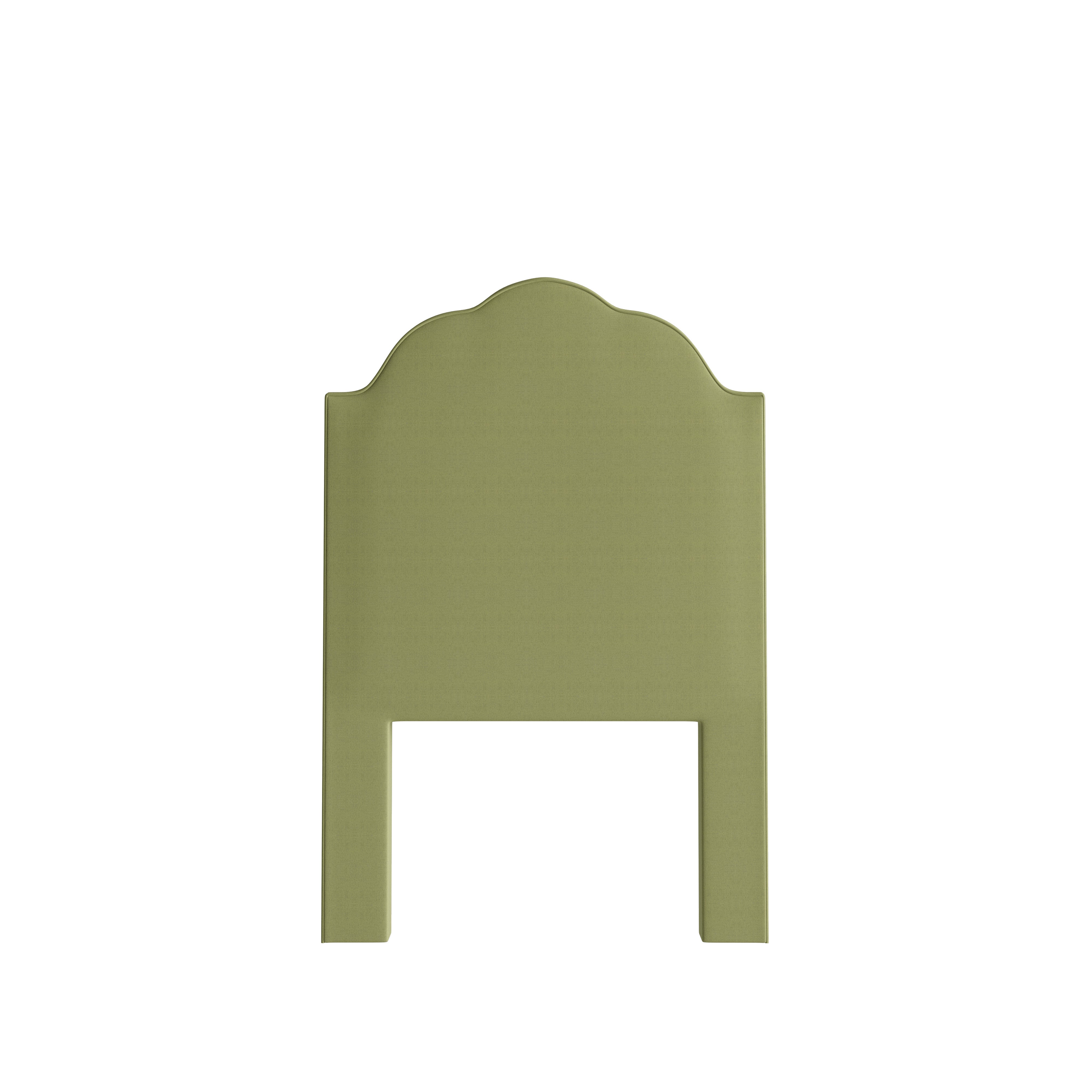 Regina Headboard in Solid Linen Moss - Thumbnail 2