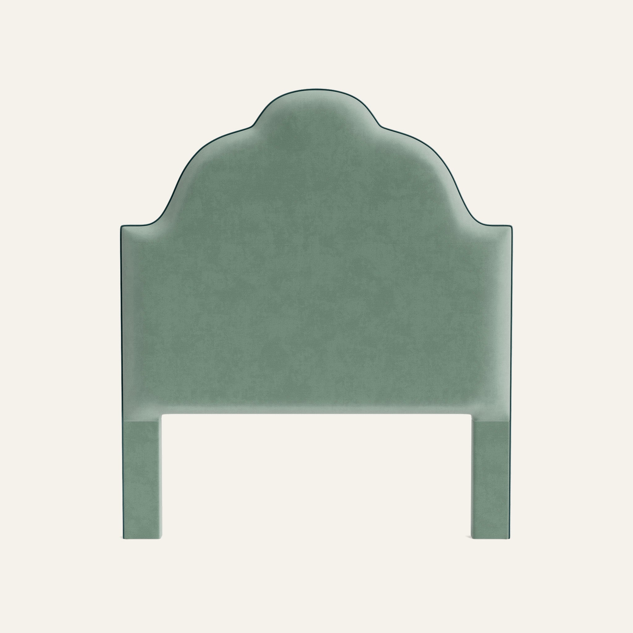 FEATURED: Shown in Queen / Peacock Velvet Welt