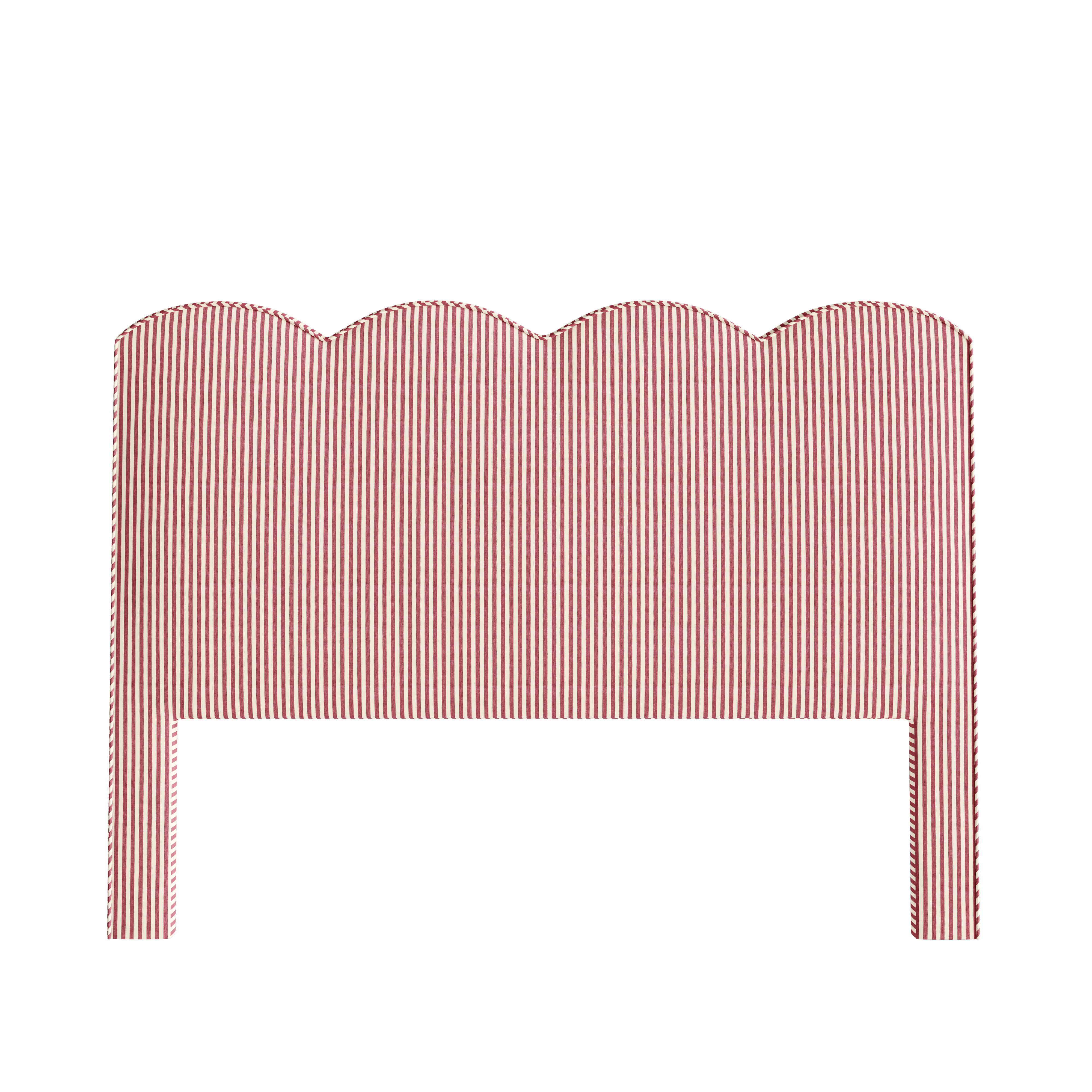 Theodora Woven Headboard in Louisa Cranberry Vertical - Thumbnail 2