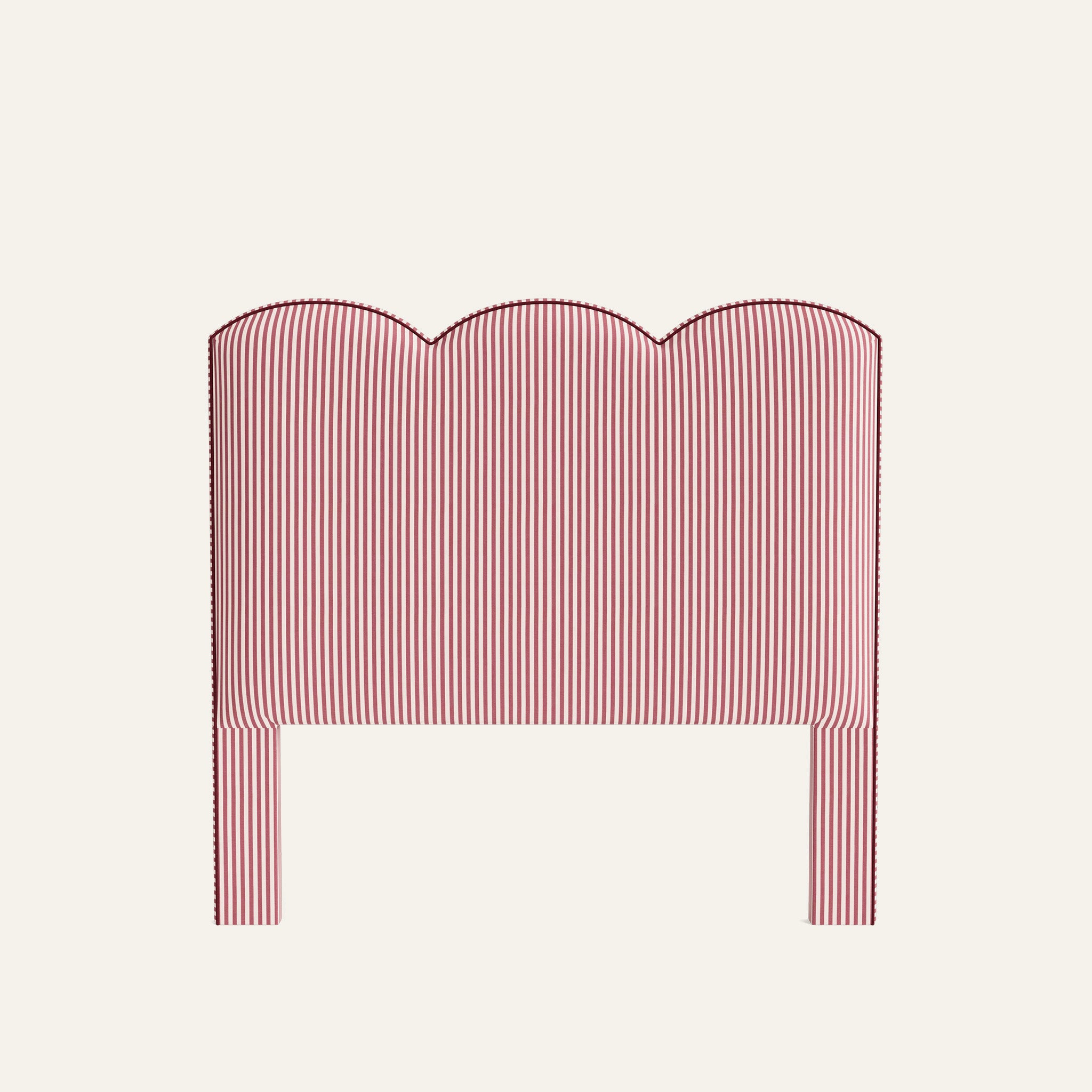 Theodora Woven Headboard in Louisa Cranberry Vertical - Thumbnail 3