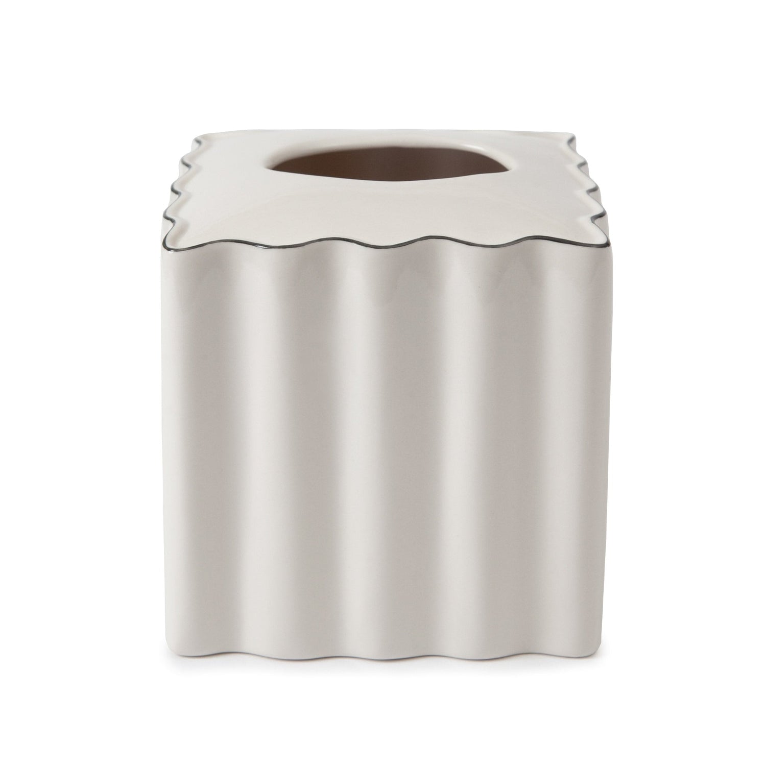 white ceramic tissue holder 