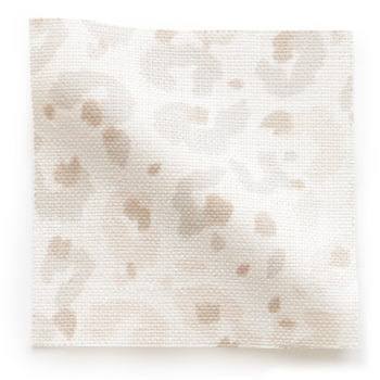 Beige Animal Print Linen Swatch