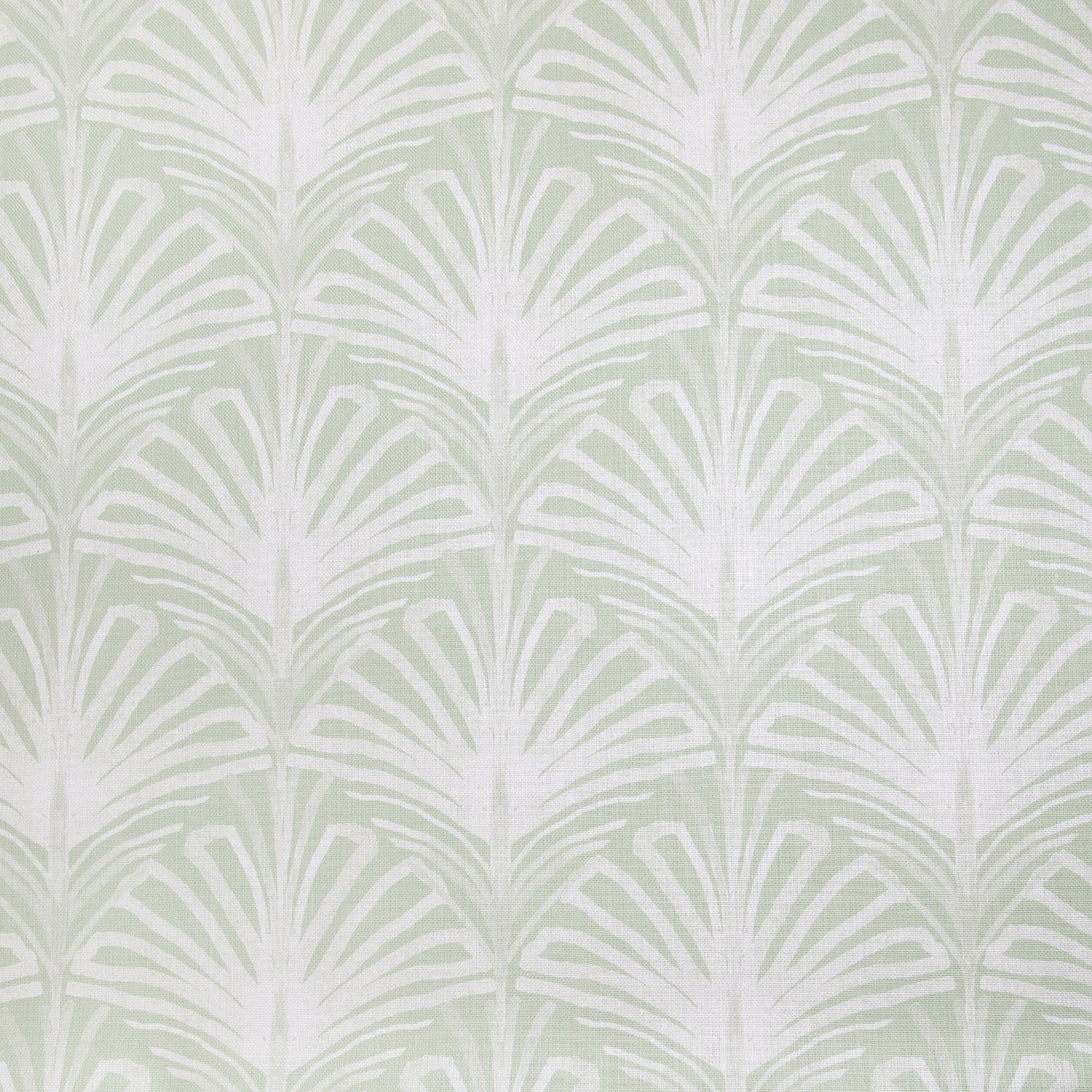 Sage Green Palm Linen Print