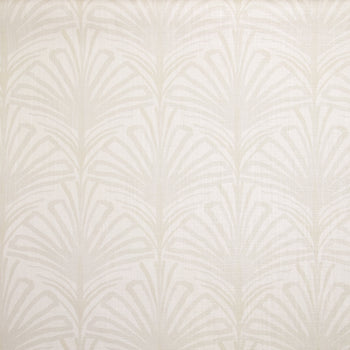 Beige Palm Linen Print