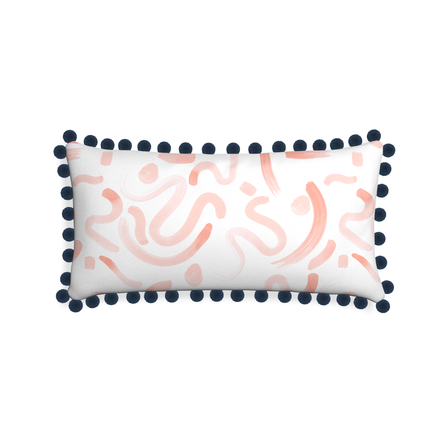Midi-lumbar hockney pink custom pink graphicpillow with c on white background