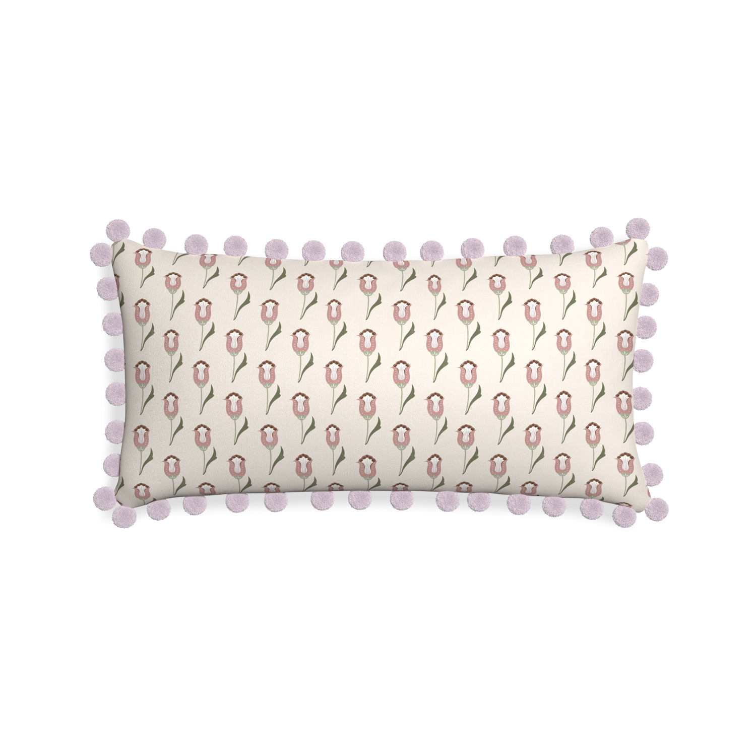 Midi-lumbar annabelle orchid custom pink tulippillow with l on white background