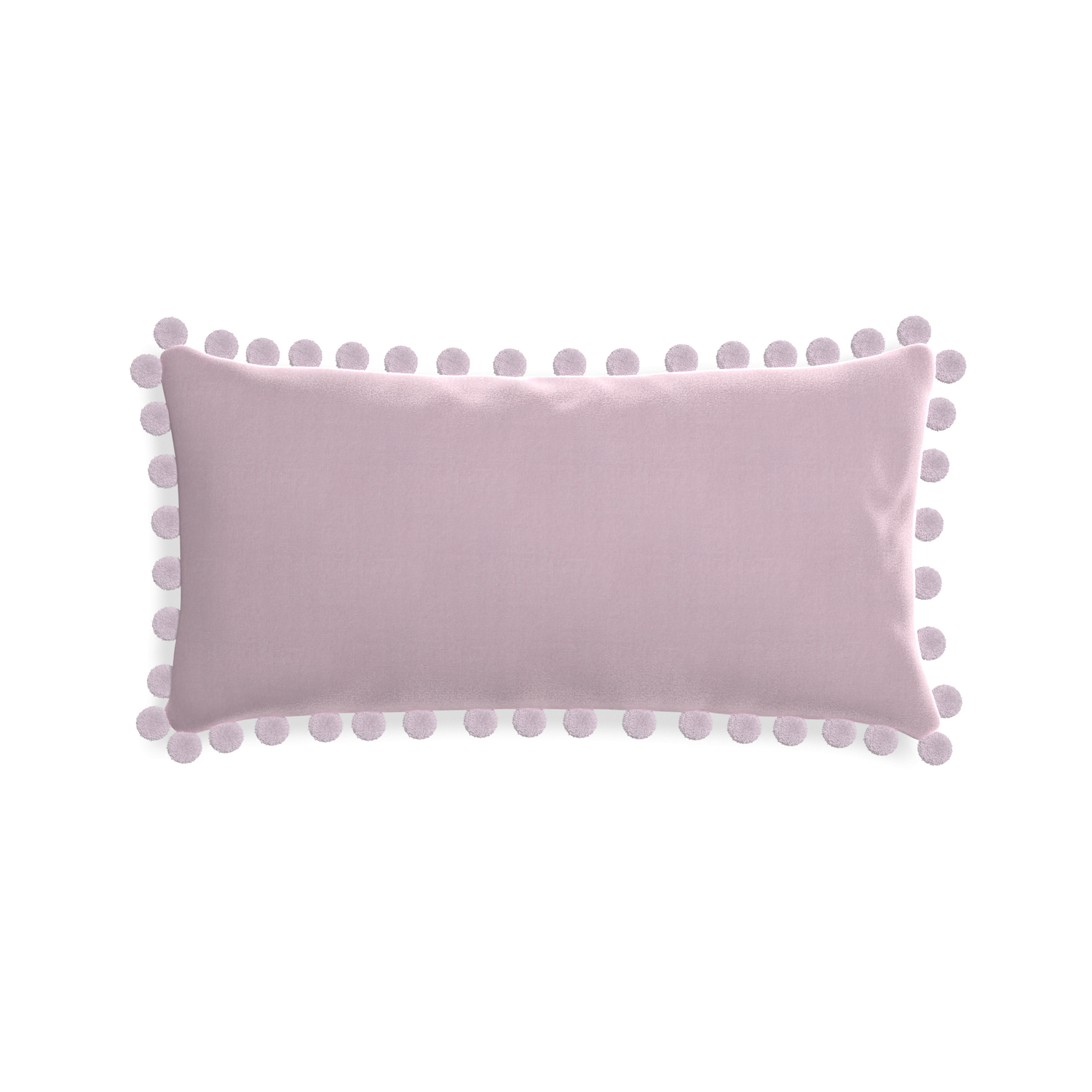 Midi-lumbar lilac velvet custom lilacpillow with l on white background