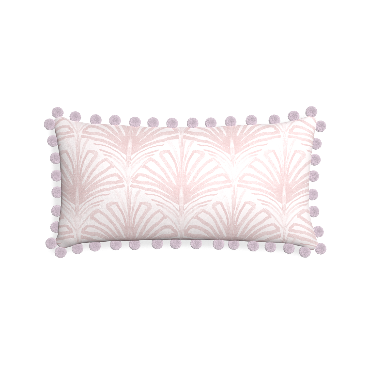 Midi-lumbar suzy rose custom rose pink palmpillow with l on white background