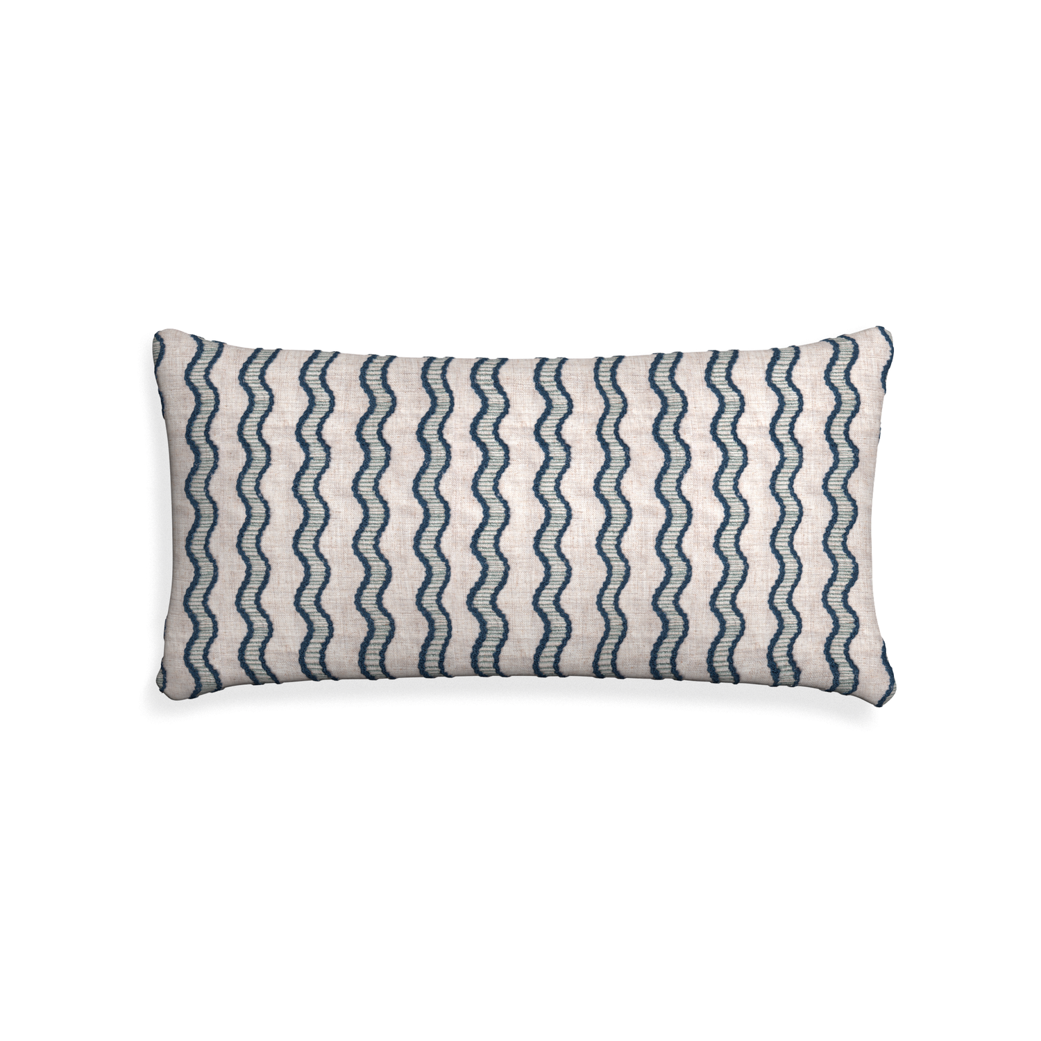 Midi-lumbar beatrice custom embroidered wavepillow with none on white background