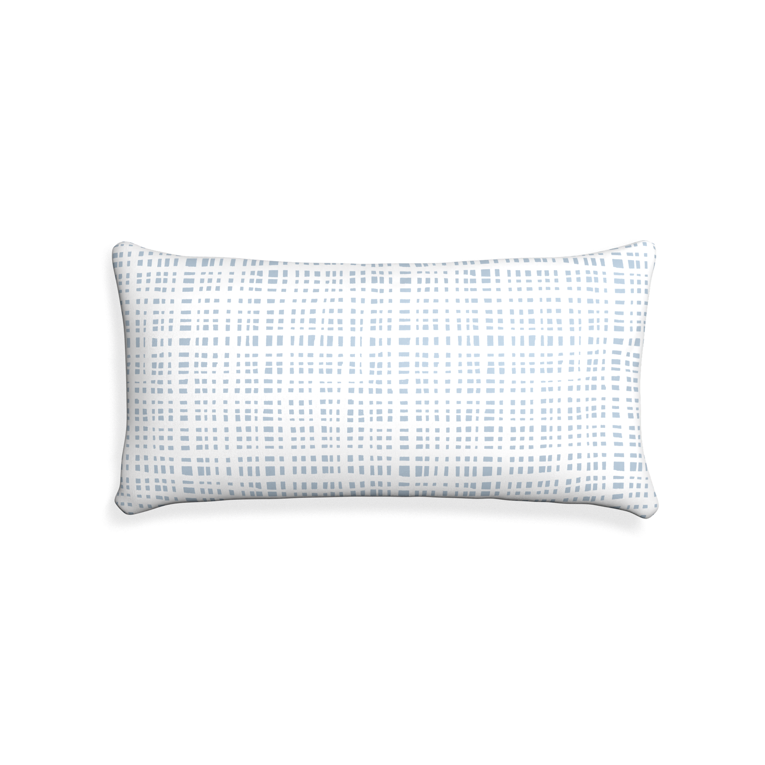 Midi-lumbar ginger custom plaid sky bluepillow with none on white background