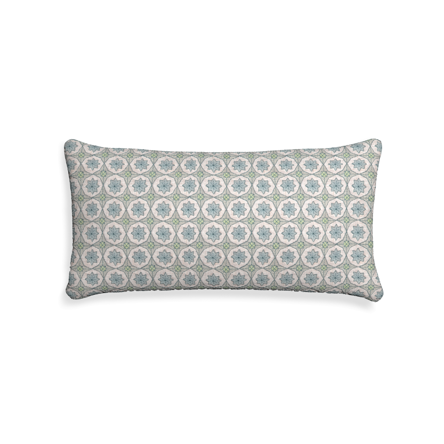 Midi-lumbar hayes sea salt custom blue geometric pillow with none on white background