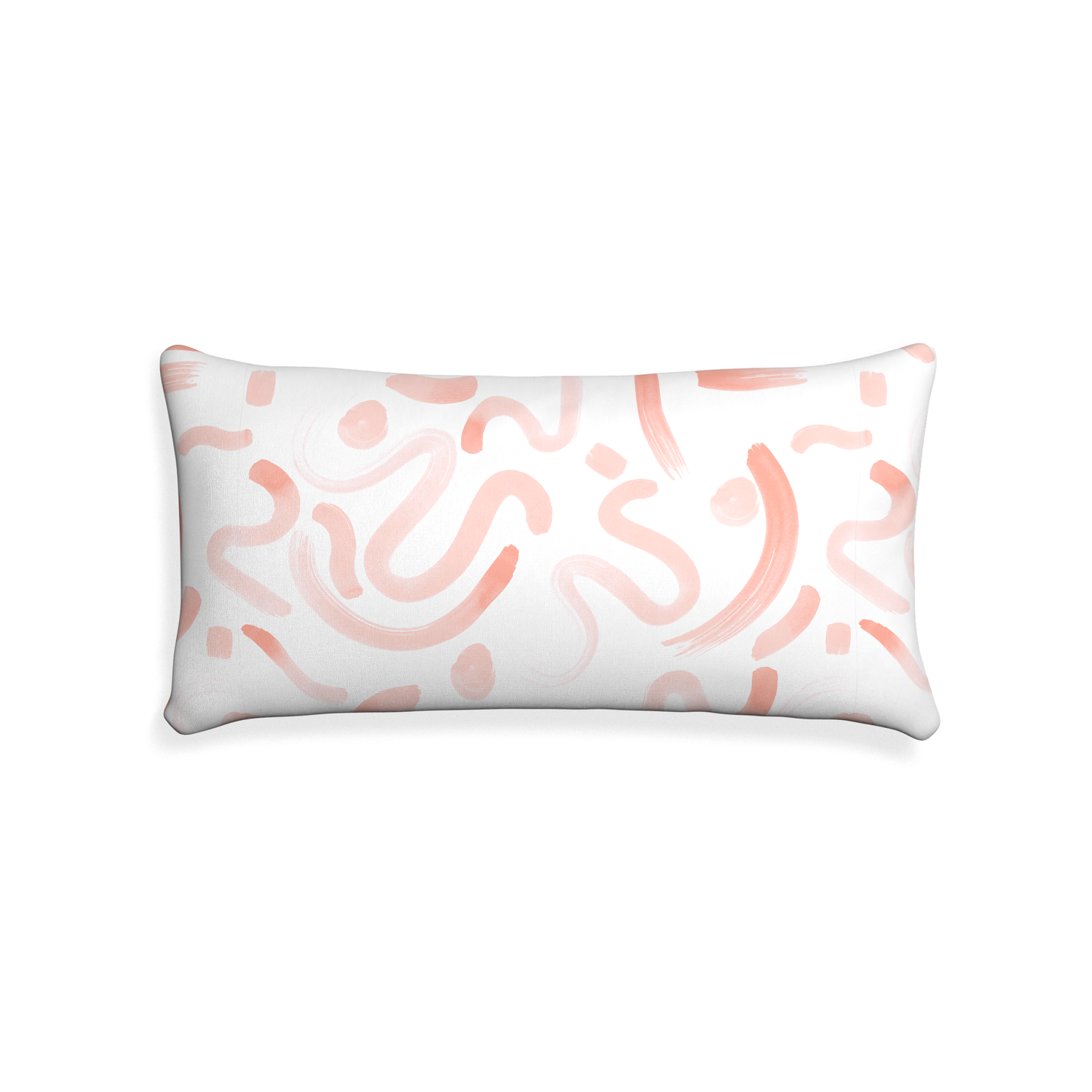 Midi-lumbar hockney pink custom pink graphicpillow with none on white background