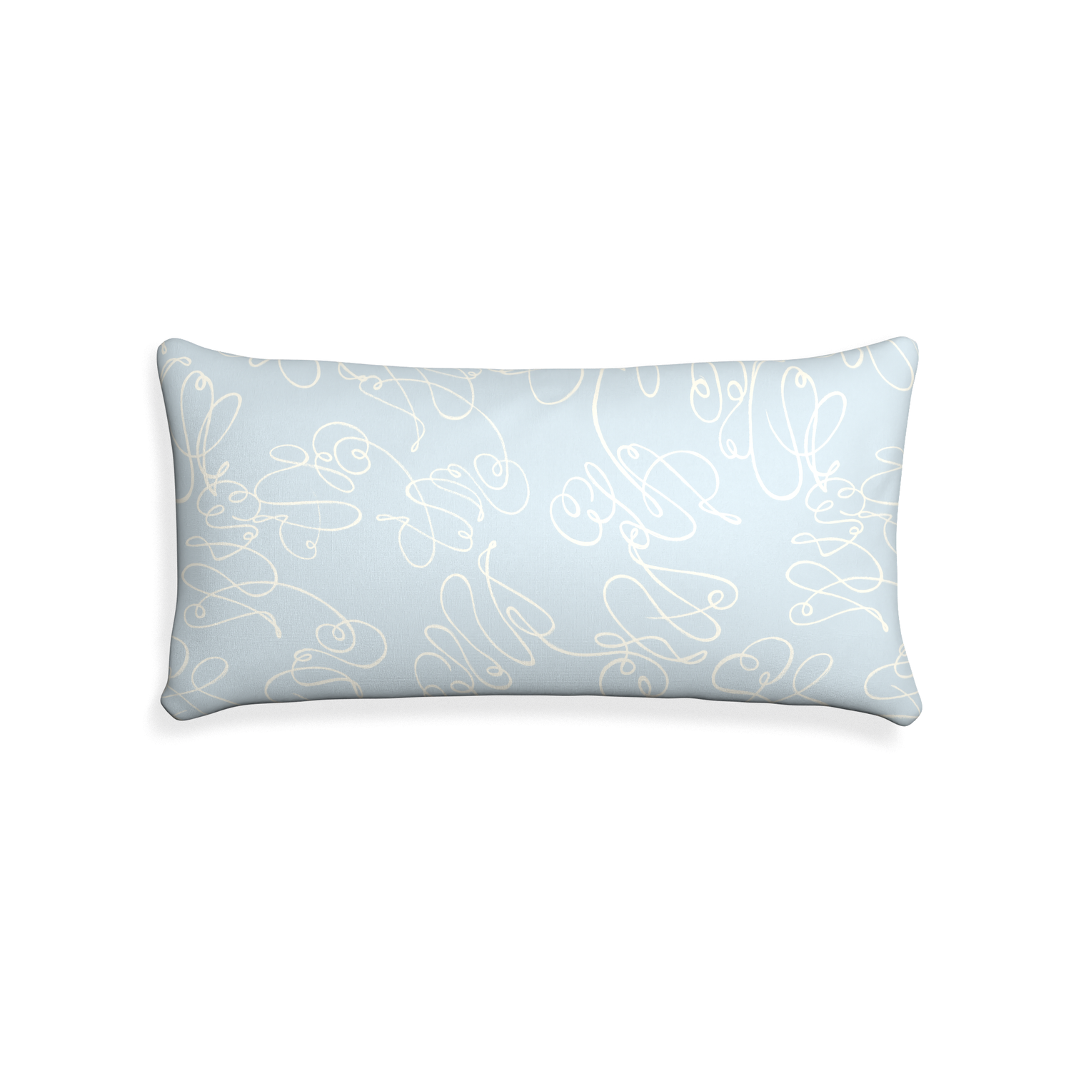 Midi-lumbar mirabella custom powder blue abstractpillow with none on white background