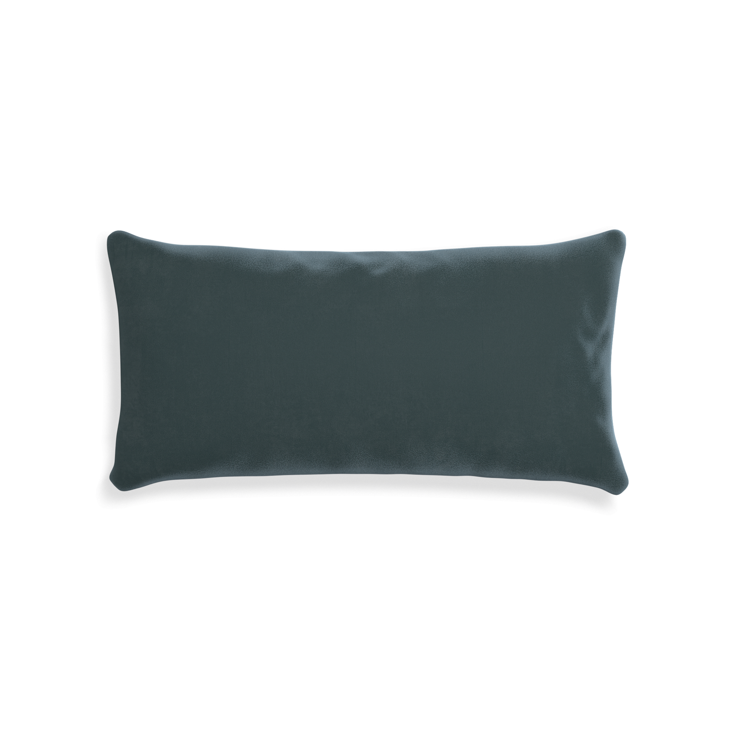 Midi-lumbar peacock velvet custom teal velvetpillow with none on white background