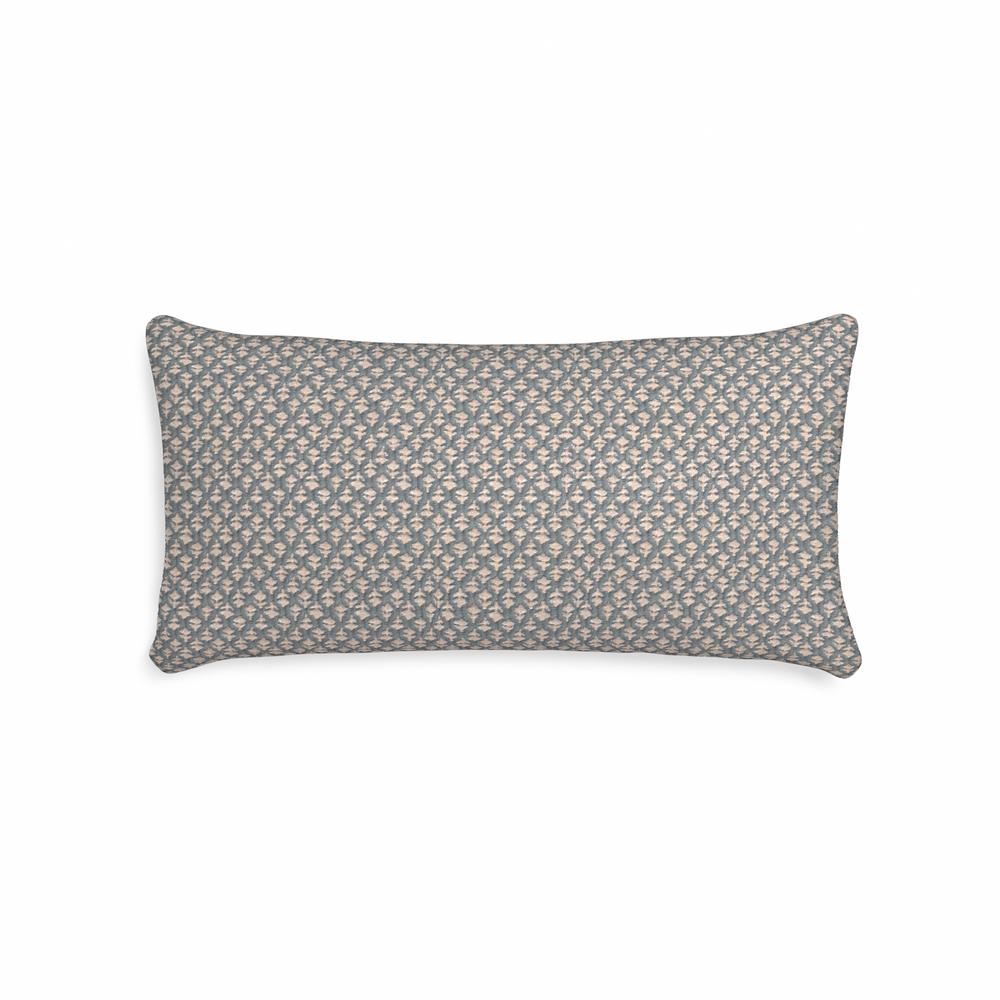 Midi-lumbar quinn steel custom pillow with n on white background