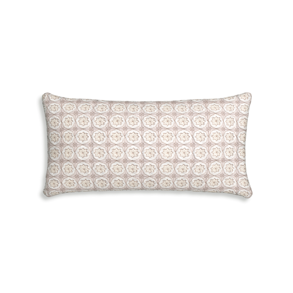 Midi-lumbar hayes almond custom pillow with n on white background