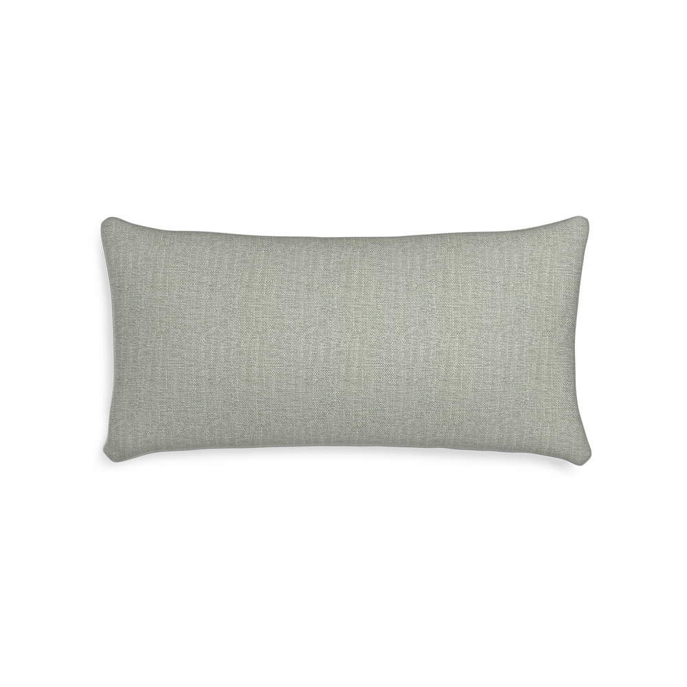 Midi-lumbar sea salt custom pillow with n on white background