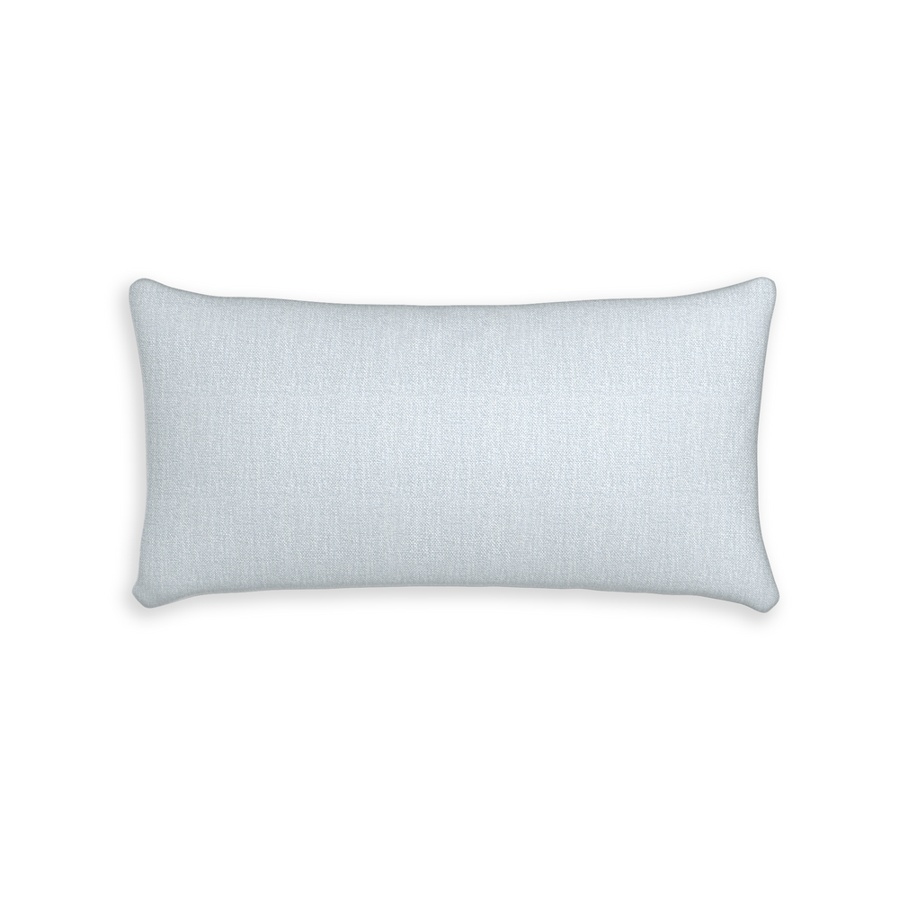 Midi-lumbar sky custom pillow with n on white background