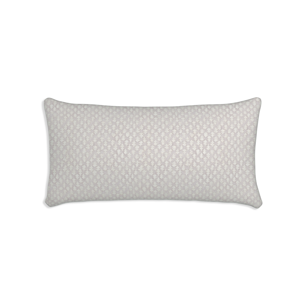 Midi-lumbar quinn wisteria custom pillow with n on white background